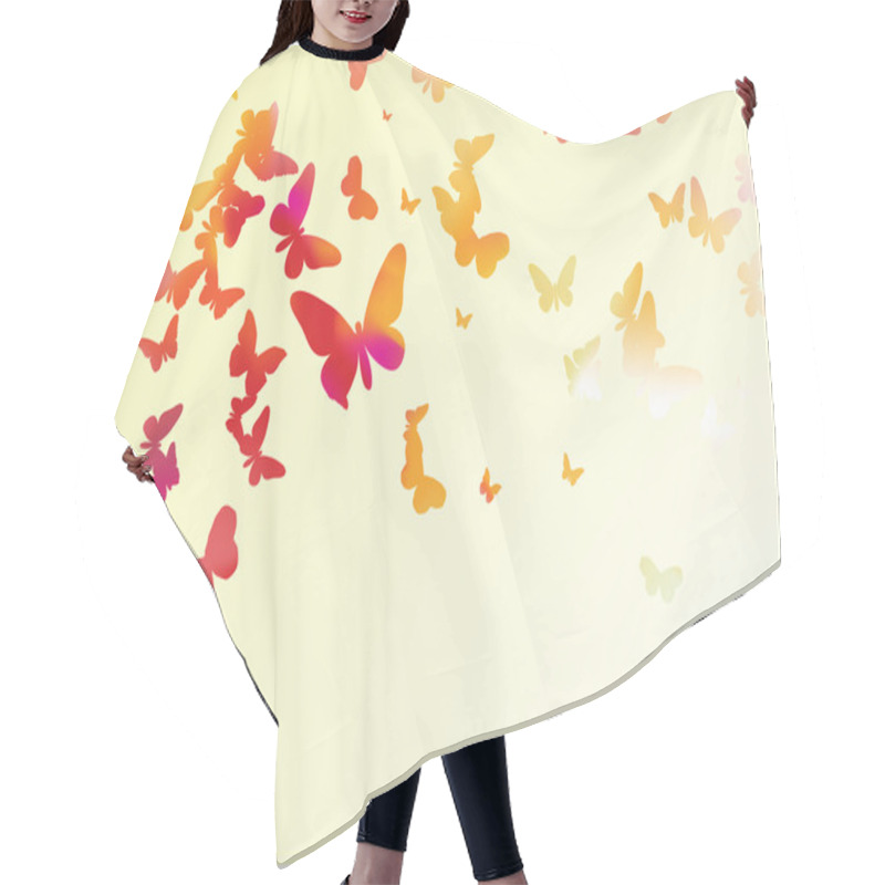 Personality  Butterflies Hair Cutting Cape