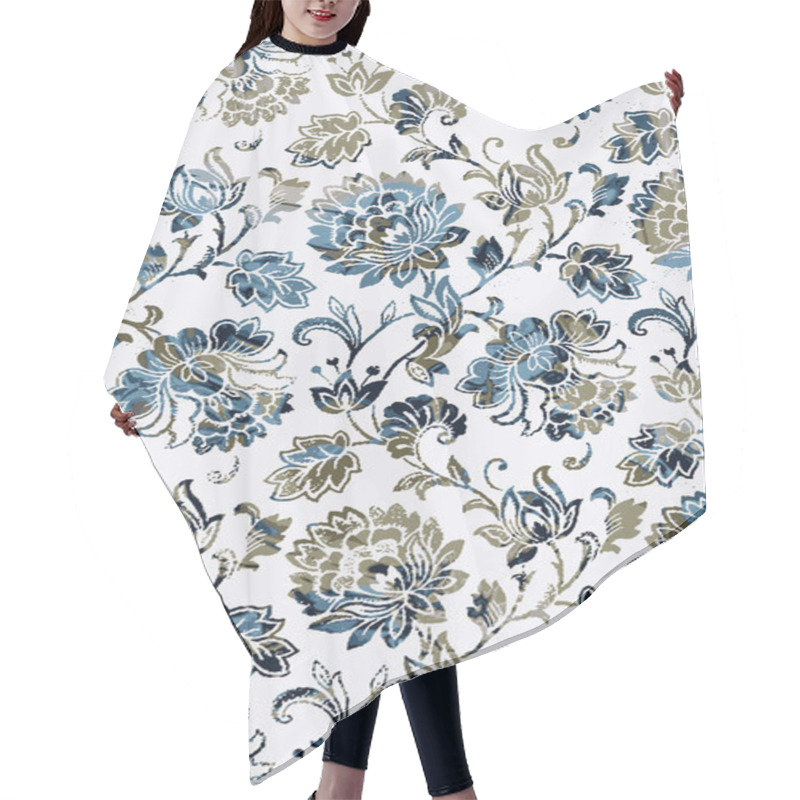 Personality  Carpet And Fabric Print Design With Grunge And Distressed Texture Repeat Pattern  Hair Cutting Cape