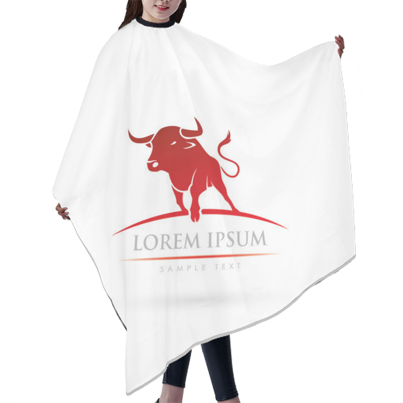 Personality  Bull Symbol Hair Cutting Cape