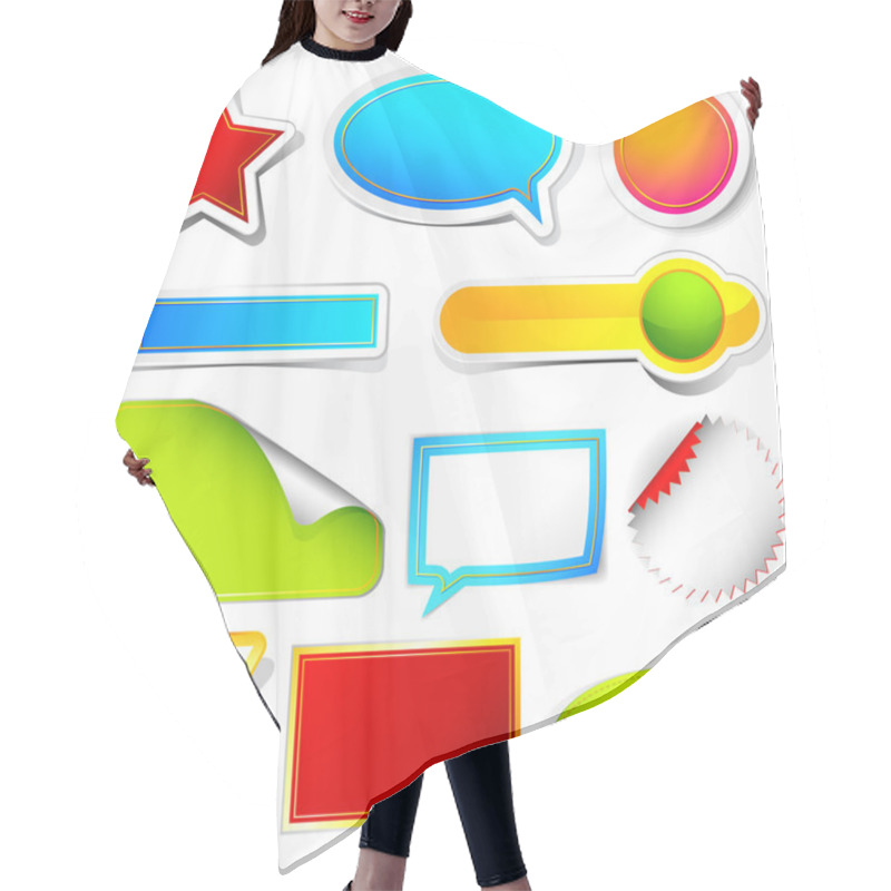 Personality  Sticker Hair Cutting Cape