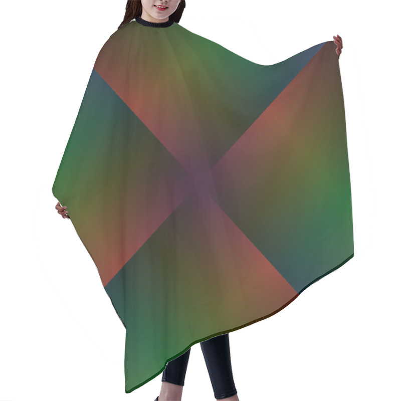 Personality  Abstract Pyramid Hair Cutting Cape