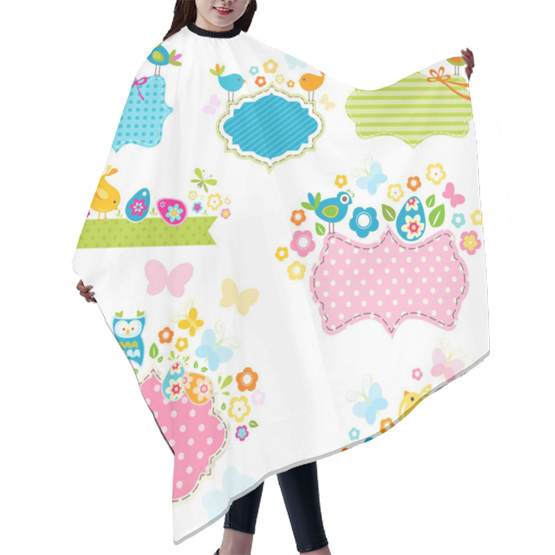 Personality  Ester Frames Hair Cutting Cape