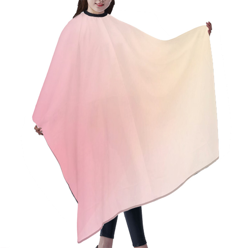 Personality  Soft Pink And Peach Gradient Minimalist Background Hair Cutting Cape