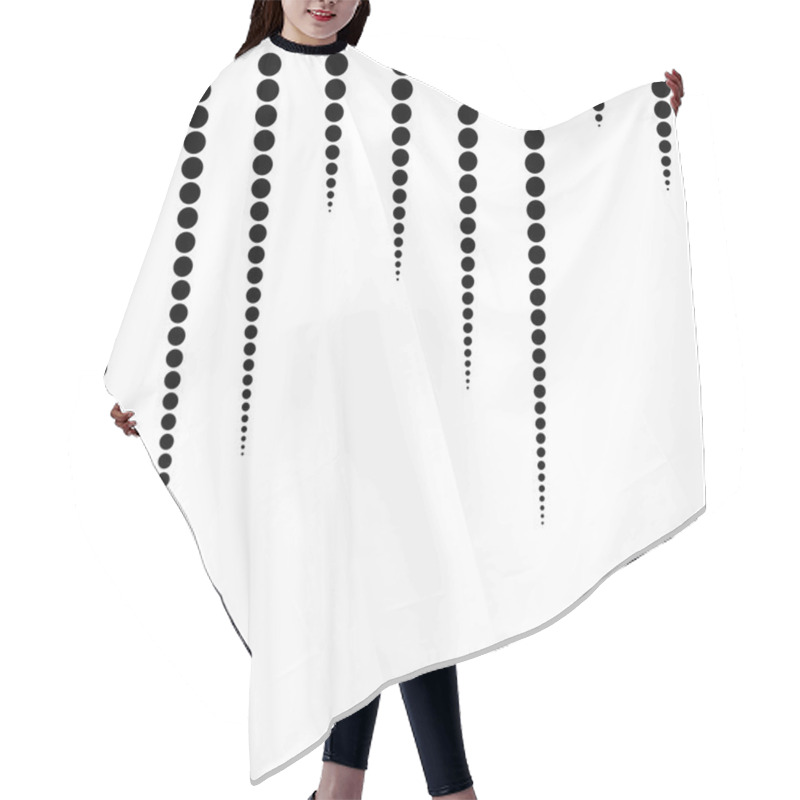 Personality  Set Of Circles In Lines Hair Cutting Cape