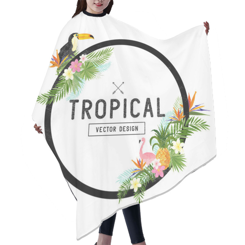 Personality  Tropical Border Design Hair Cutting Cape