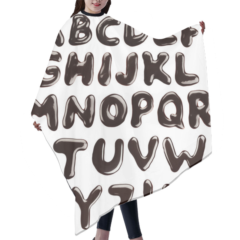 Personality  Chocolate ABC Hair Cutting Cape