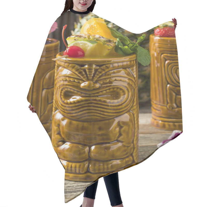 Personality  Refreshing Cold Tiki Drink Cocktails Hair Cutting Cape