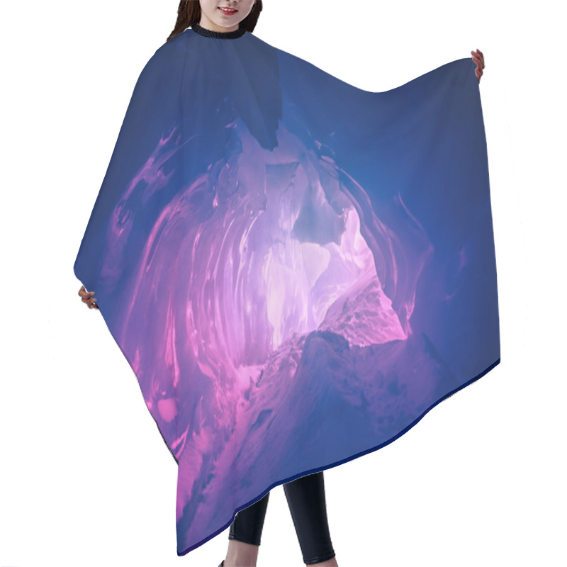 Personality  Violet Ice Cave In Antarctica Hair Cutting Cape