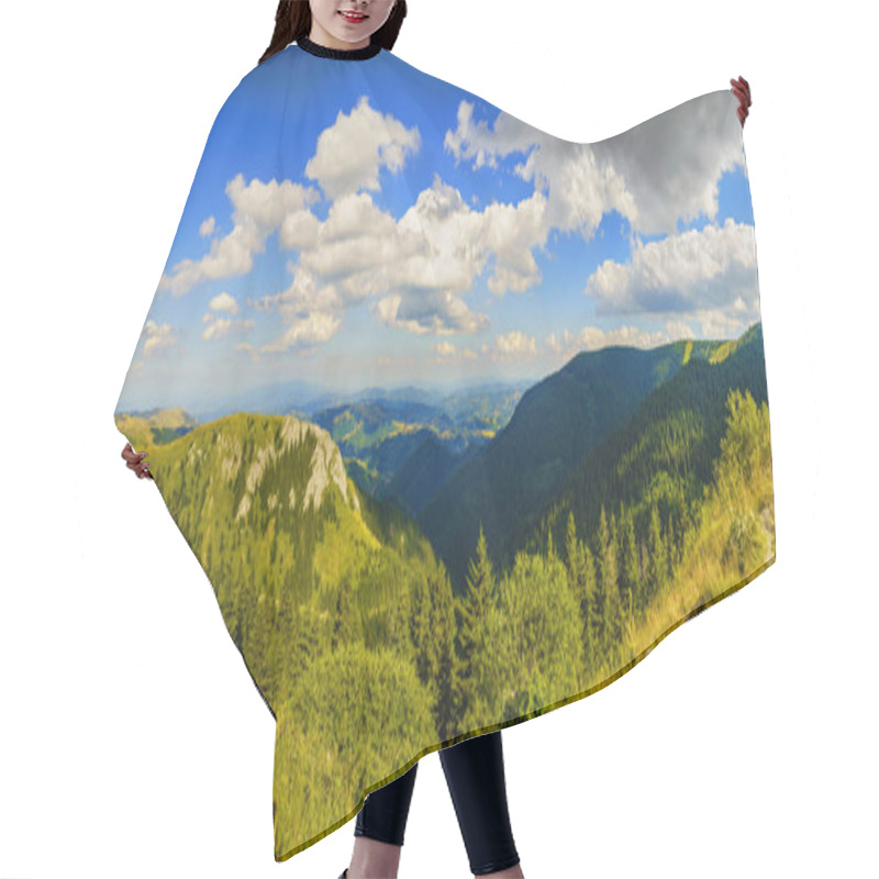 Personality  Beautiful Mountain Panorama In The Balkans On A Summer Day Hair Cutting Cape