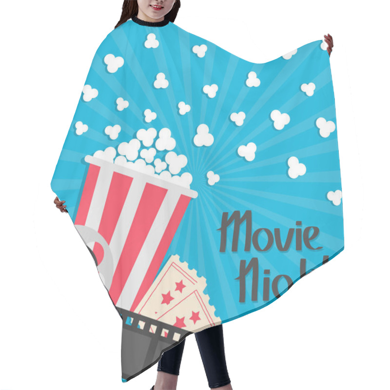 Personality  Popcorn Popping Up Hair Cutting Cape