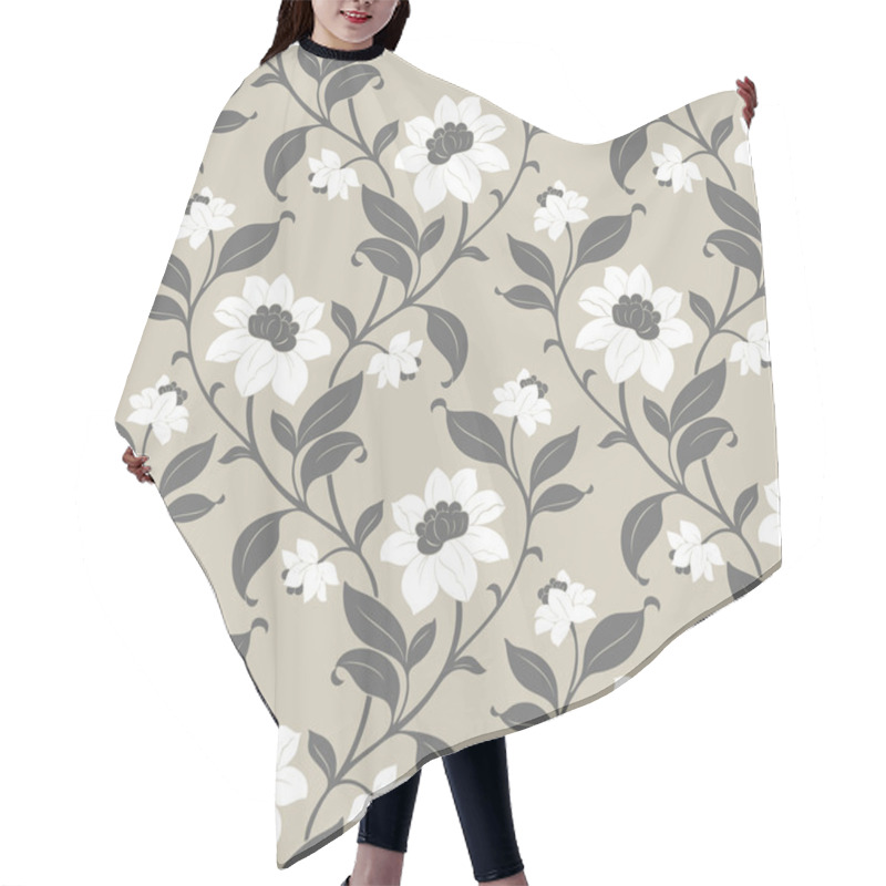 Personality  Spring Garden Flowers Pattern Hair Cutting Cape