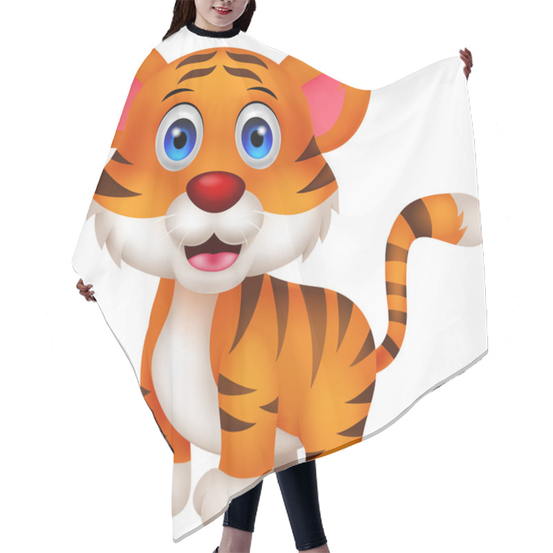 Personality  Cute Baby Tiger Cartoon Hair Cutting Cape