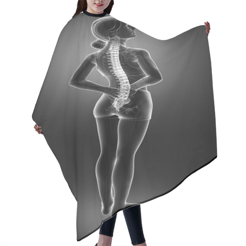 Personality  Women Feeling The Back Pain  Hair Cutting Cape