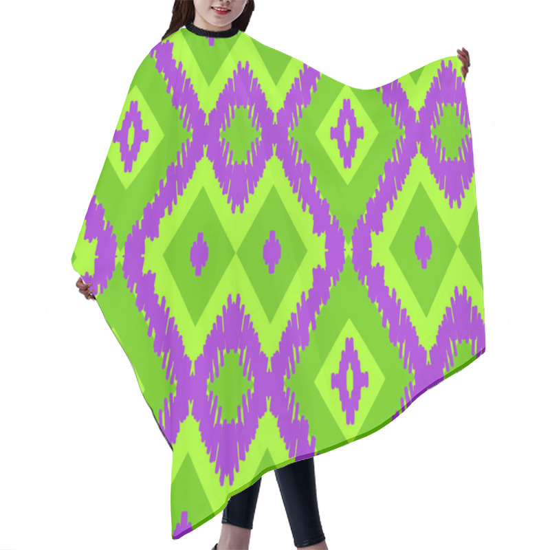 Personality  Chevron Zig Zag Pattern Hair Cutting Cape