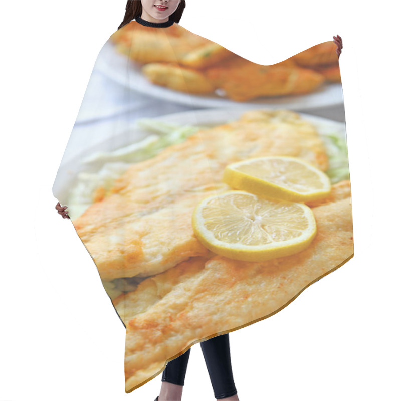 Personality  Fried Catfish With Hushpuppies Hair Cutting Cape