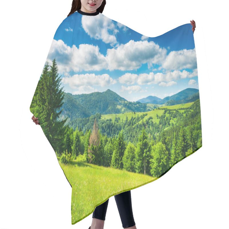 Personality  Meadow In Mountains Hair Cutting Cape