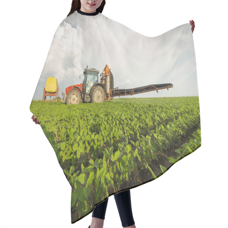 Personality  Spraying Pesticides At Soy Bean Fields Hair Cutting Cape