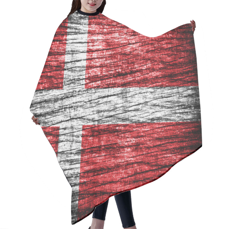 Personality  Denmark Flag hair cutting cape