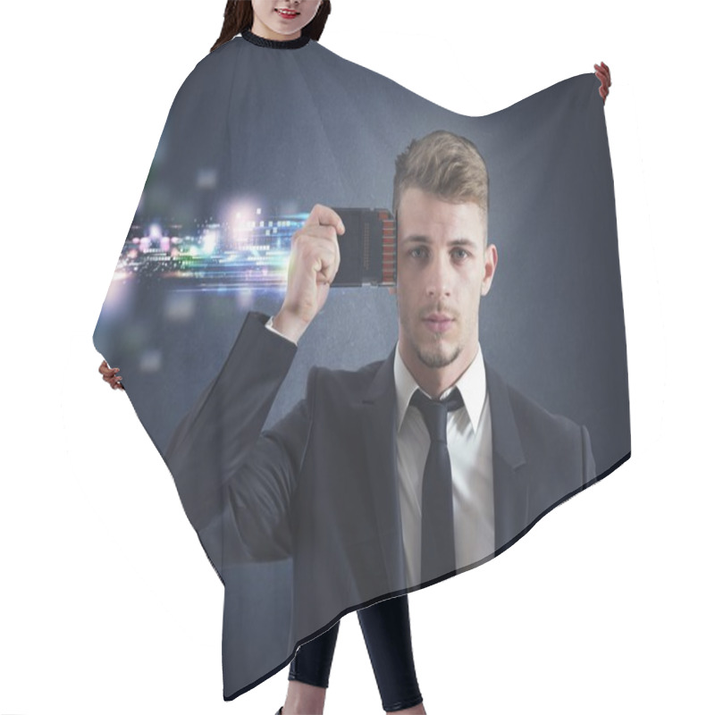 Personality  Businessman Memory Upgrade Hair Cutting Cape