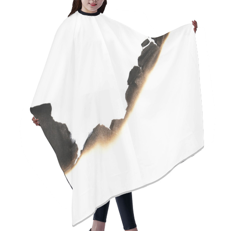 Personality  Burned Paper Hair Cutting Cape