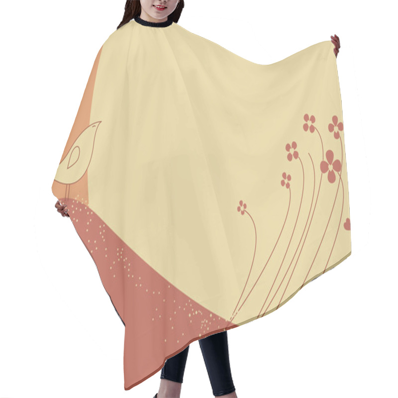 Personality  Surreal Flowers Hair Cutting Cape