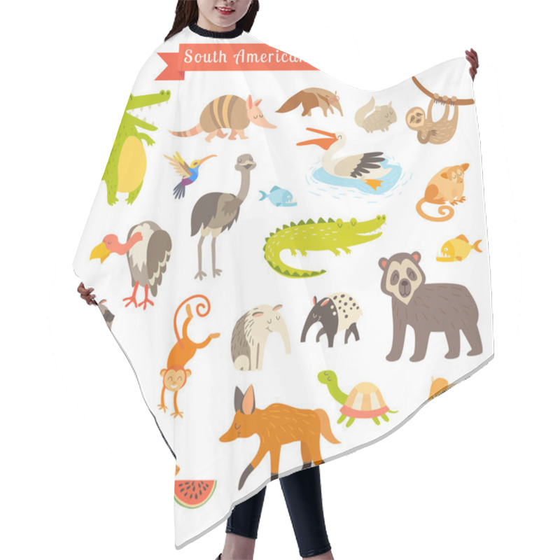 Personality  South America Animals Hair Cutting Cape