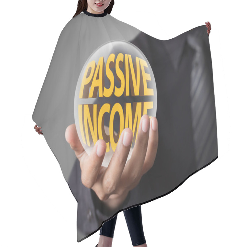 Personality  Businessman With Passive Income Concept Hair Cutting Cape