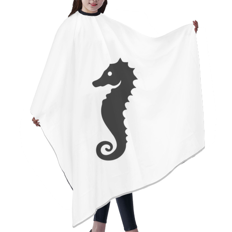 Personality  Sea Horse Icon Hair Cutting Cape