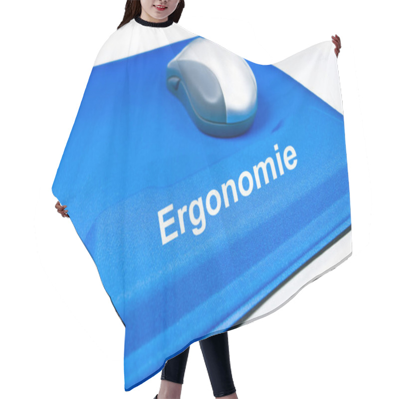 Personality  German Ergonomics Hand Rest With Mouse As Close-up View Hair Cutting Cape