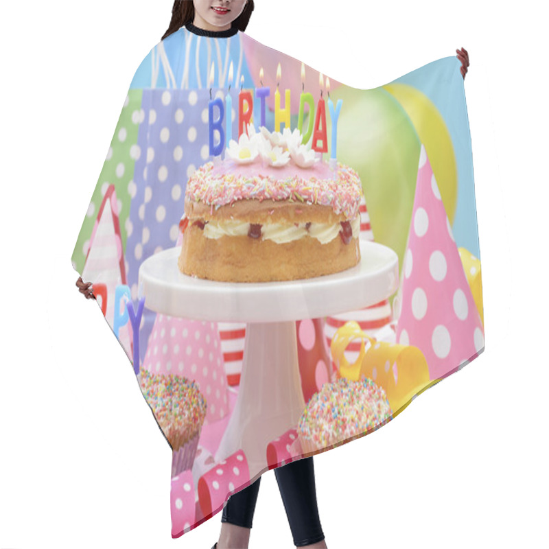 Personality  Happy Birthday Party Table  Hair Cutting Cape