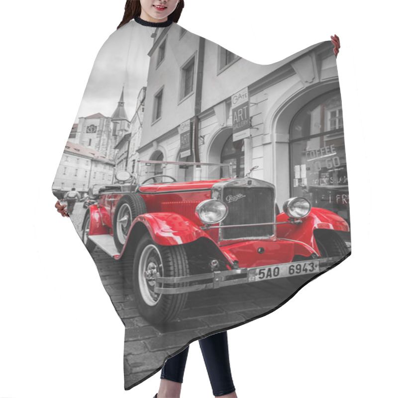 Personality  Historic Praga Car On The Street Of Prague Hair Cutting Cape