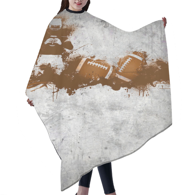 Personality  American Football Background Hair Cutting Cape