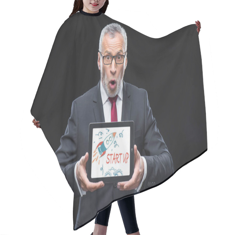 Personality  Businessman Wild Digital Tablet  Hair Cutting Cape