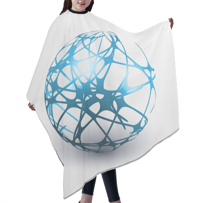 Personality  Globe With Orbits Hair Cutting Cape