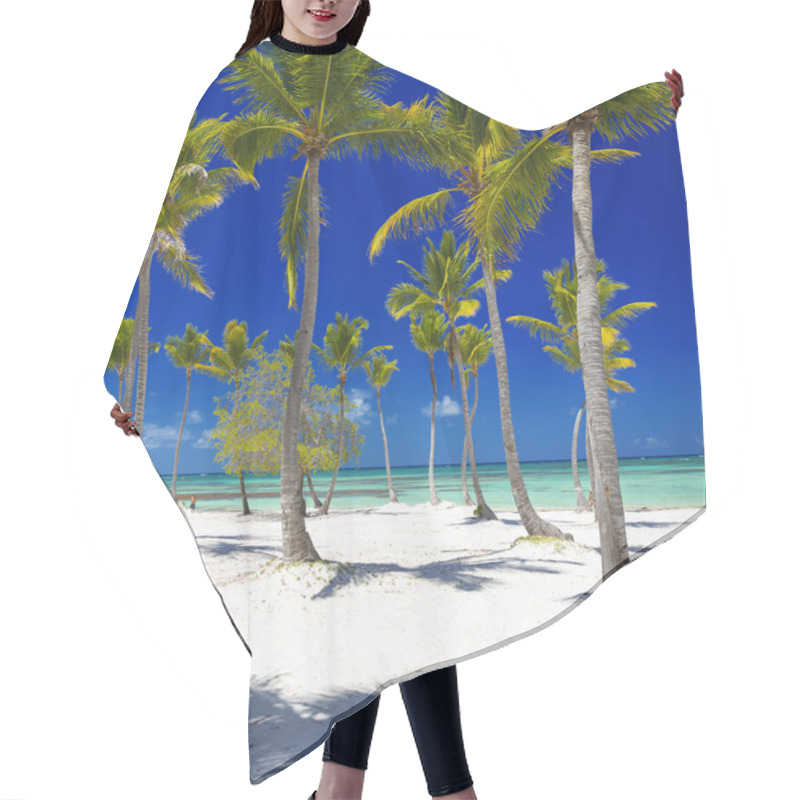 Personality  Beach On The Tropical Island Hair Cutting Cape