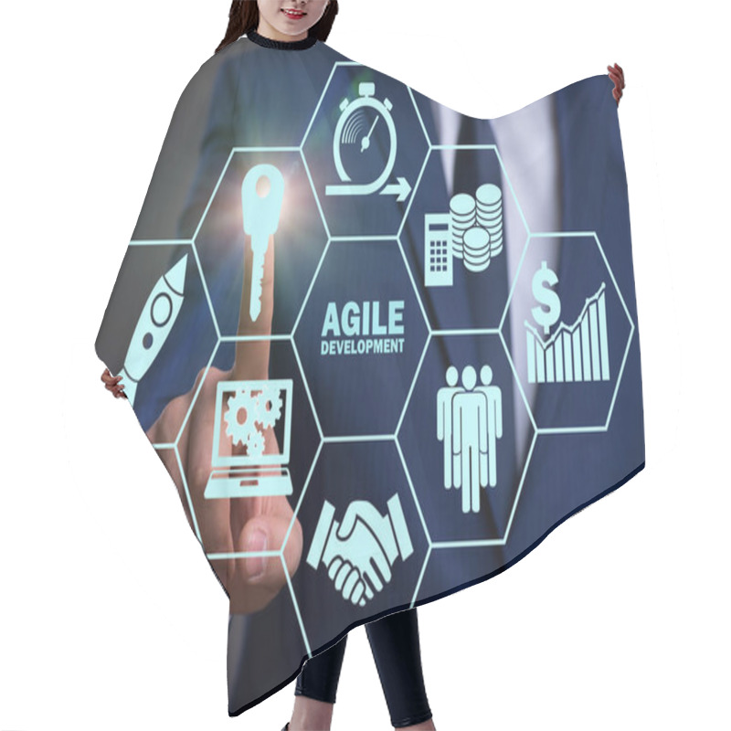 Personality  Concept Of Agile Software Development Hair Cutting Cape