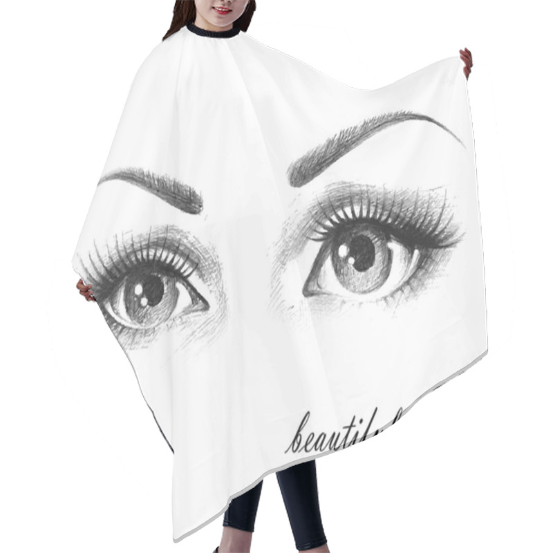 Personality  Beautiful Eyes Hair Cutting Cape