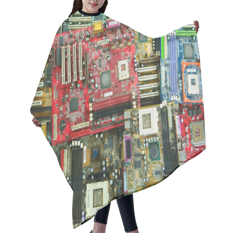 Personality  Junk Motherboards Hair Cutting Cape