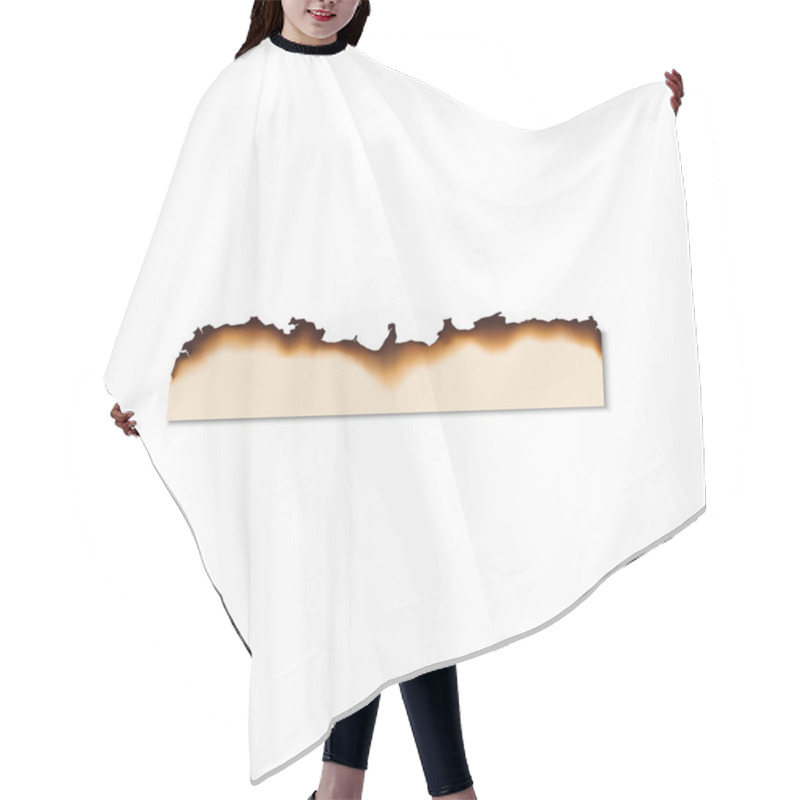 Personality  Piece Of Paper With Burnt Edges Isolated Page Hair Cutting Cape