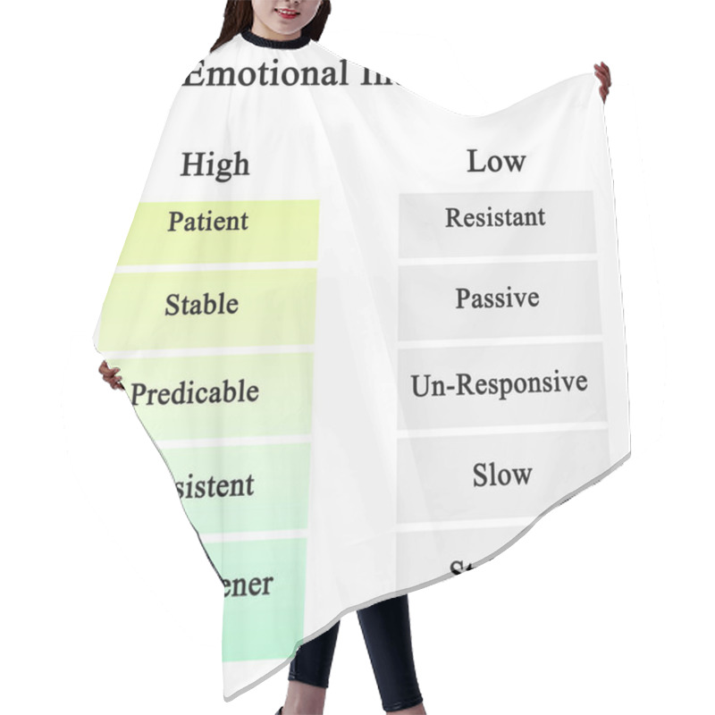 Personality   High And Low Emotional Intelligence		 Hair Cutting Cape