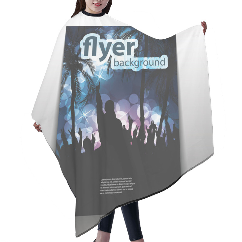 Personality  Flyer Or Cover Design - Beach Party Hair Cutting Cape