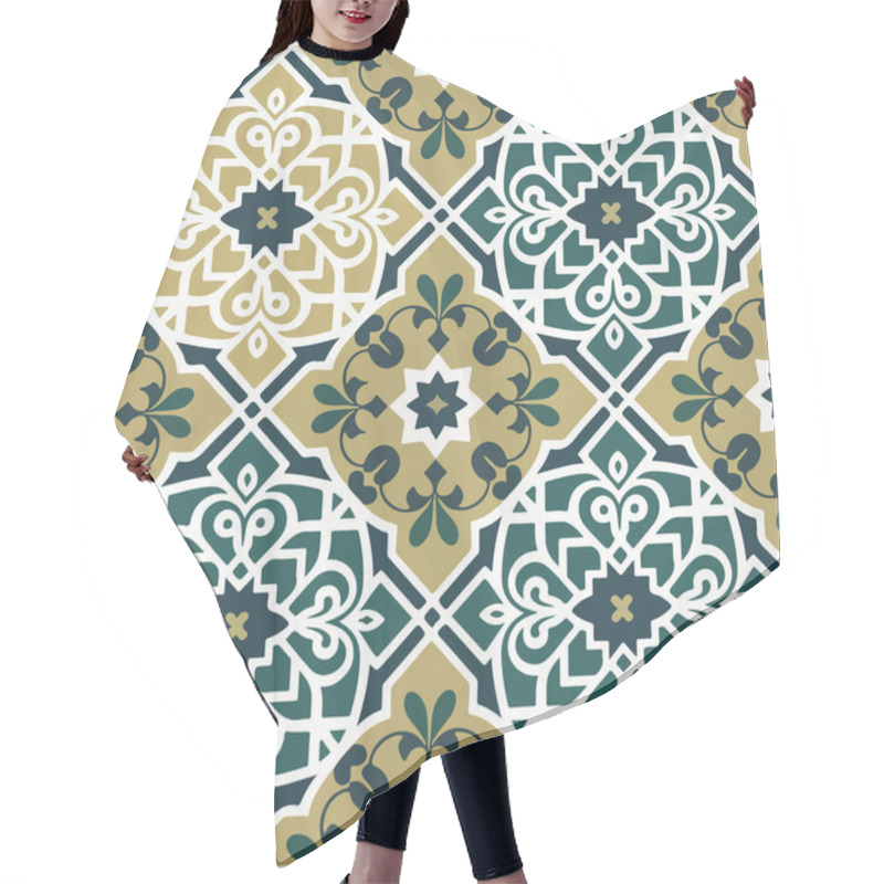 Personality  Cultural Harmony Through Islamic Patterns. Hair Cutting Cape