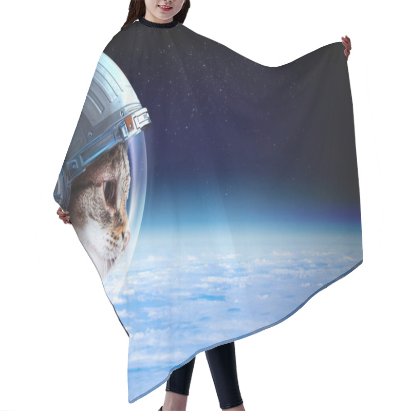 Personality  First Trip To Space. Mixed Media Hair Cutting Cape