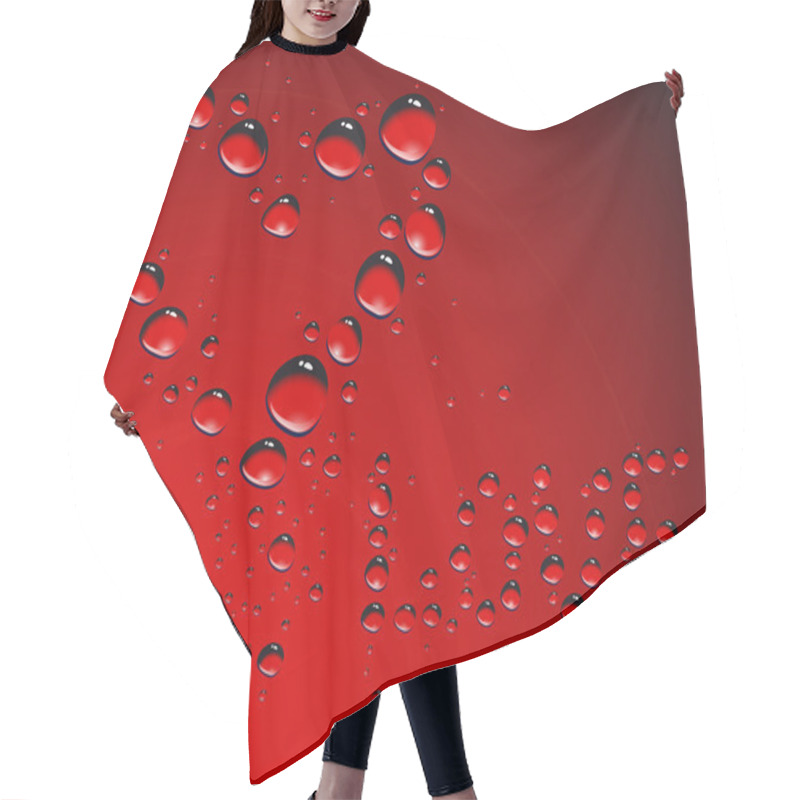 Personality  Heart Made From Waterdrops Hair Cutting Cape