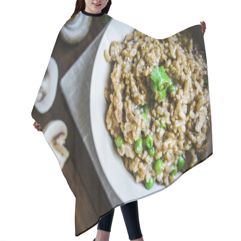 Personality  Risotto With Mushrooms Hair Cutting Cape