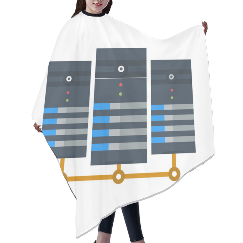 Personality  Data Center Hair Cutting Cape