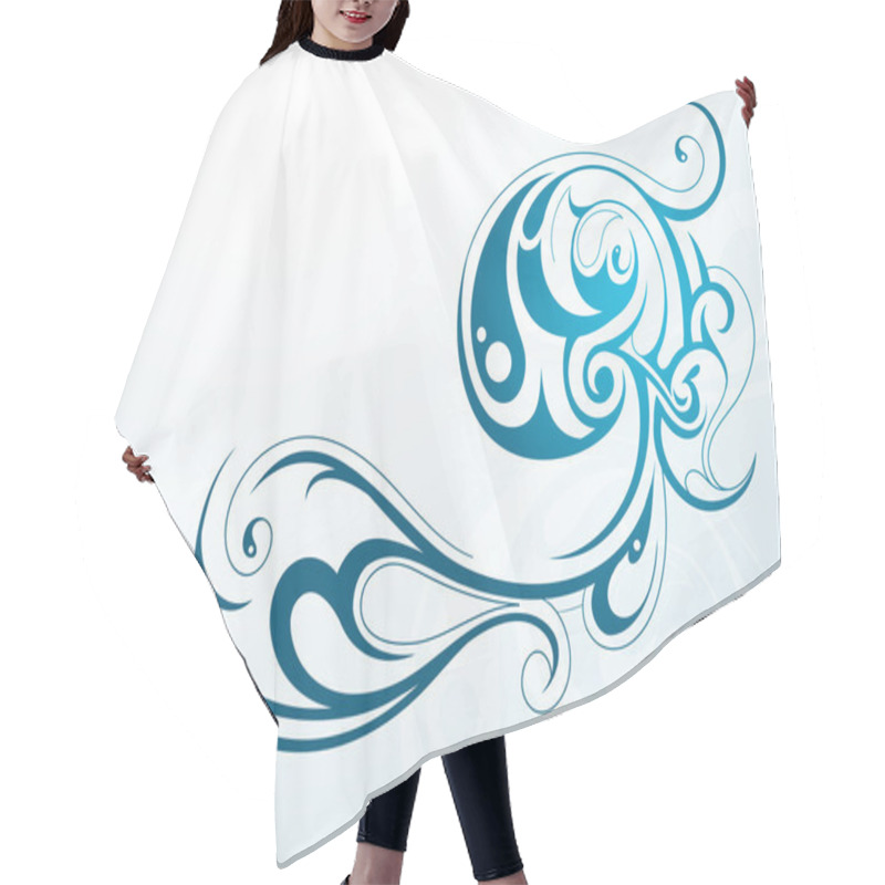 Personality  Water Splash Hair Cutting Cape