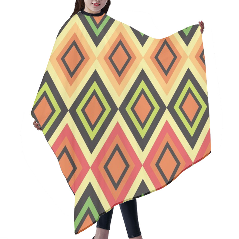 Personality  Seamless Geometrical Pattern Hair Cutting Cape