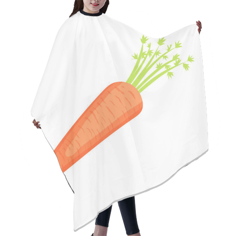 Personality  Carrot Icon, Cartoon Style Hair Cutting Cape