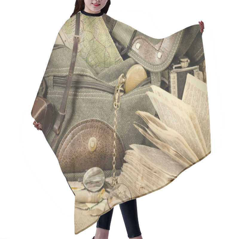 Personality  Travel Theme Still Life Hair Cutting Cape